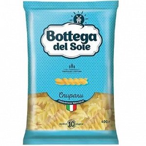 «Bottega del Sole», макаронные изделия «Спирали», 400 г