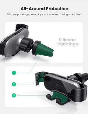 Держатель для телефона автомобильный Gravity Phone Holder черный Ugreen