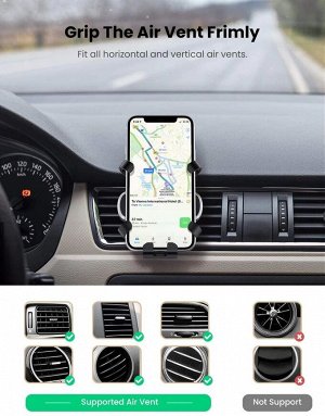Держатель для телефона автомобильный Gravity Phone Holder черный Ugreen