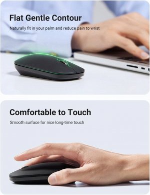 Мышь беспроводная Ugreen 4000DPI 2.4G and Bluetooth Silence Desig. (MU001)