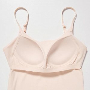 UNIQLO - топик с бюстгальтером AIRism - 30 NATURAL