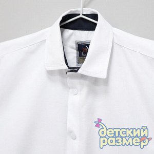 Рубашка на кнопочках белая