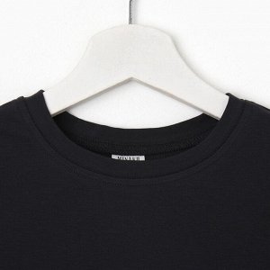 Футболка детская MINAKU Basic line kids, графитовая.