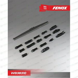 Щётка стеклоочистителя Fenox 380мм (15") каркасная, зимняя, 15 переходников, 1 шт, арт. WB38310