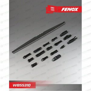 Щётка стеклоочистителя Fenox 550мм (22") каркасная, зимняя, 15 переходников, 1 шт, арт. WB55310