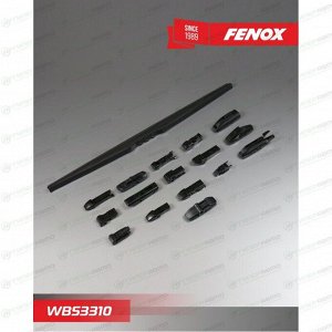 Щётка стеклоочистителя Fenox 530мм (21") каркасная, зимняя, 15 переходников, 1 шт, арт. WB53310