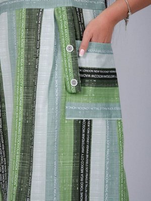 МАЛН-5929з Платье Александра 3 зеленое, трикотаж