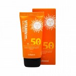 Крем, Солнцезащитный c Витаминами/Vitamin Lazer Sunscreen 100 Suncream , Eshumi, Ю.Корея, 70 г, (100)