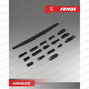 Щётка стеклоочистителя Fenox 450мм (18") каркасная, зимняя, 15 переходников, 1 шт, арт. WB45310