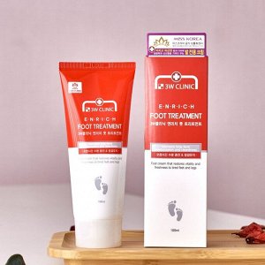 Крем для ног восстанавливающий с мочевиной 3W Clinic  Enrich Foot Treatment