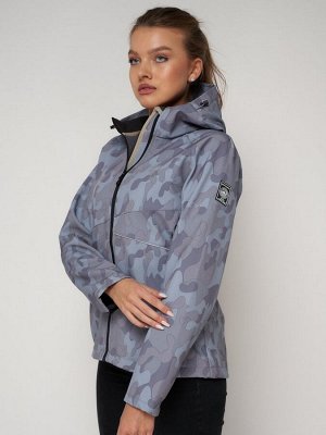 Ветровка MTFORCE женская softshell серого цвета 2207-1Sr