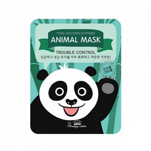 ANIMAL PANDA TROUBLE CONTROL Маска-салфетка для лица ПАНДА, 25гр