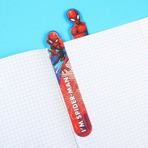 Набор открыток-закладок "Супергерой", Человек-Паук, 5 шт.