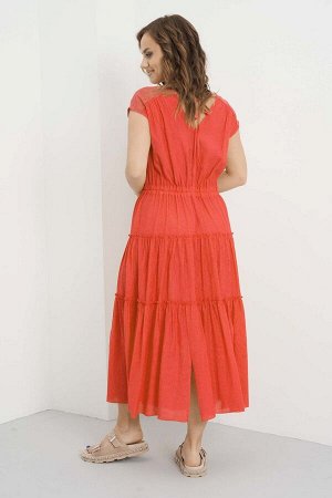 Платье Fantazia Mod 4542 красный апельсин