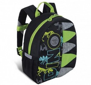 Рюкзак для дошкольников, для мальчика, черный, динозавр