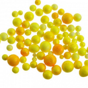 Насадка пенопластовые шарики, ваниль, жёлтая
