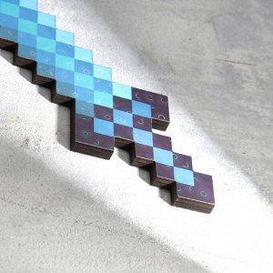 Сувенир деревянный "Нож", 20 см, пиксельный, алмазный