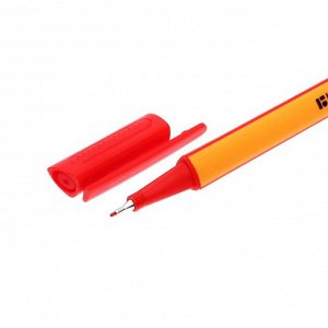 Ручка капиллярная Berlingo Rapido, 0,4 мм, трёхгранная, стержень красный
