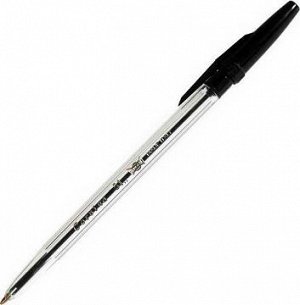 Ручка шариковая Corvina "51 Classic" черная, 1,0мм, прозрачный корпус