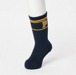 UNIQLO - длинные носочки для мальчиков в спортивном стиле (3 пары) - 68 BLUE