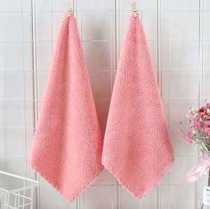Полотенце двойное розовое
