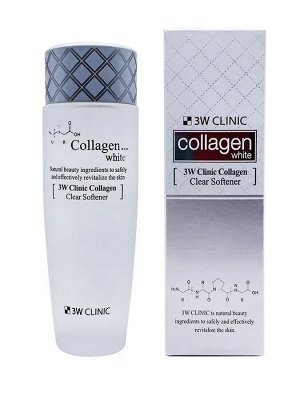 Лёгкий осветляющий тонер для лица с коллагеном Collagen White Clear Softener