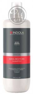 Indola kera restore кератиновое восстановление шампунь для волос 1000мл БС