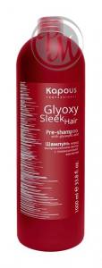 Kapous glyoxy sleek hair шампунь перед выпрямлением волос 1000мл