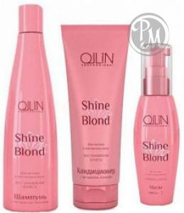 Ollin shine blond набор для светлых и блондированных волос шампунь 300мл, кондиционер 250мл, масло 50мл