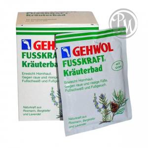 Gehwol fusskraft ванна травяная для ног 10 пакетов по 20г (пл)