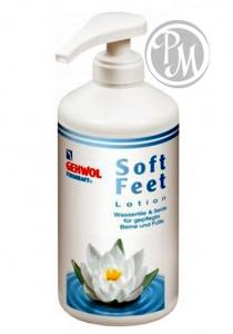 Gehwol fusskraft soft feet lotion увлажняющий лосьон водяная лилия и шелк 500мл (пл)