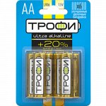 --Батарейки Трофи  alkaline АА LR6-6BL (6 шт.)