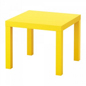 ЛАКК Придиванный столик, желтый