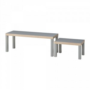 ЛАКК Комплект столов, 2 шт, серый