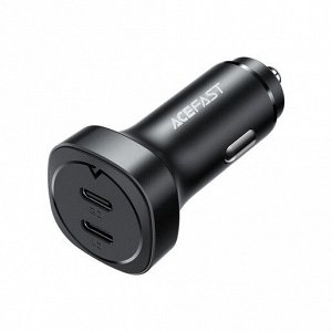 PREMIUM Автомобильное зарядное устройство ACEFAST B2 72W = 36W USB-C + 36W USB-C