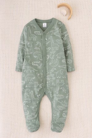 Комбинезон(Осень-Зима)+baby (зоопарк на милитари)