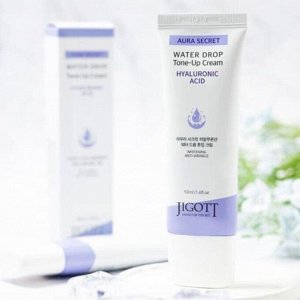 Jigott Крем для лица осветляющий с гиалуроновой кислотой / Aura Secret Hyaluronic Acid Water Drop Tone Up Cream, 50 мл