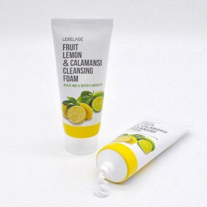 Lebelage Очищающая пенка с лимоном и экстрактом каламанси / Fruit Lemon &amp; Calamansi Cleansing Foam, 100 мл