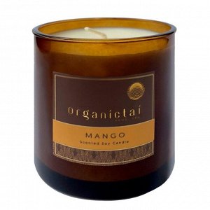 OrganicTai Ароматическая соевая свеча «Манго», 180 мл