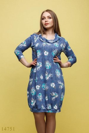 Женское платье Кимоун светлый синий