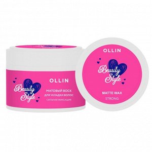 Ollin Beauty Family STYLE Оллин Матовый воск для волос сильной фиксации 50 г Ollin Professional