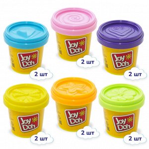 Масса для лепки Joy Doh, 1 баночка в шоубоксе, (112 г.), цвета в ассортименте, продажа шоубоксом (12 шт.)