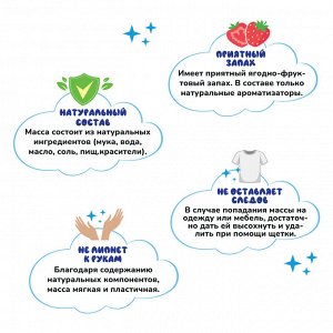Масса для лепки Joy Doh, набор COOKIE BUCKET - БАЗОВЫЙ НАБОР, 7 аксессуаров ,12 пакетиков с тестом, (12 x 50 г.), 12 герметичных пакетов