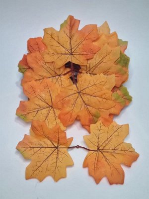 Листья клена двойные набор 3шт