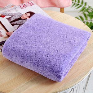 Флисовое полотенце фиолетовое