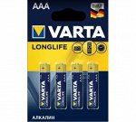 VARTA LONGLIFE 4103 LR03 AAA BL4 - (блистер 4шт) (40/200), шт