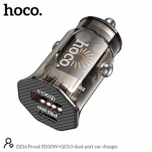 Автомобильное зарядное устройство HOCO DZ16 Load PD30W+QC3.0 1*USB-C+1*USB 3A