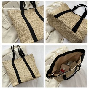 Женская сумка на плечо, плетеная, летняя сумка