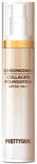 PrettySkin Тональный крем для лица с коллагеном (№13 Porcelain, фарфор) Foundation Cheongdam Collagen SPF38+/PA++, 50 мл