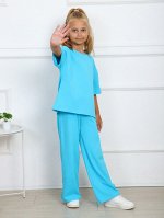 Костюм для девочки голубой